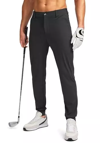 Stay on top of your golfing performance with Pudolla Men's Golf Joggers Pants, combining functionality and style