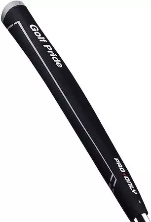 Golf pride pro only putter grip in black with alignment lines in gray on the side